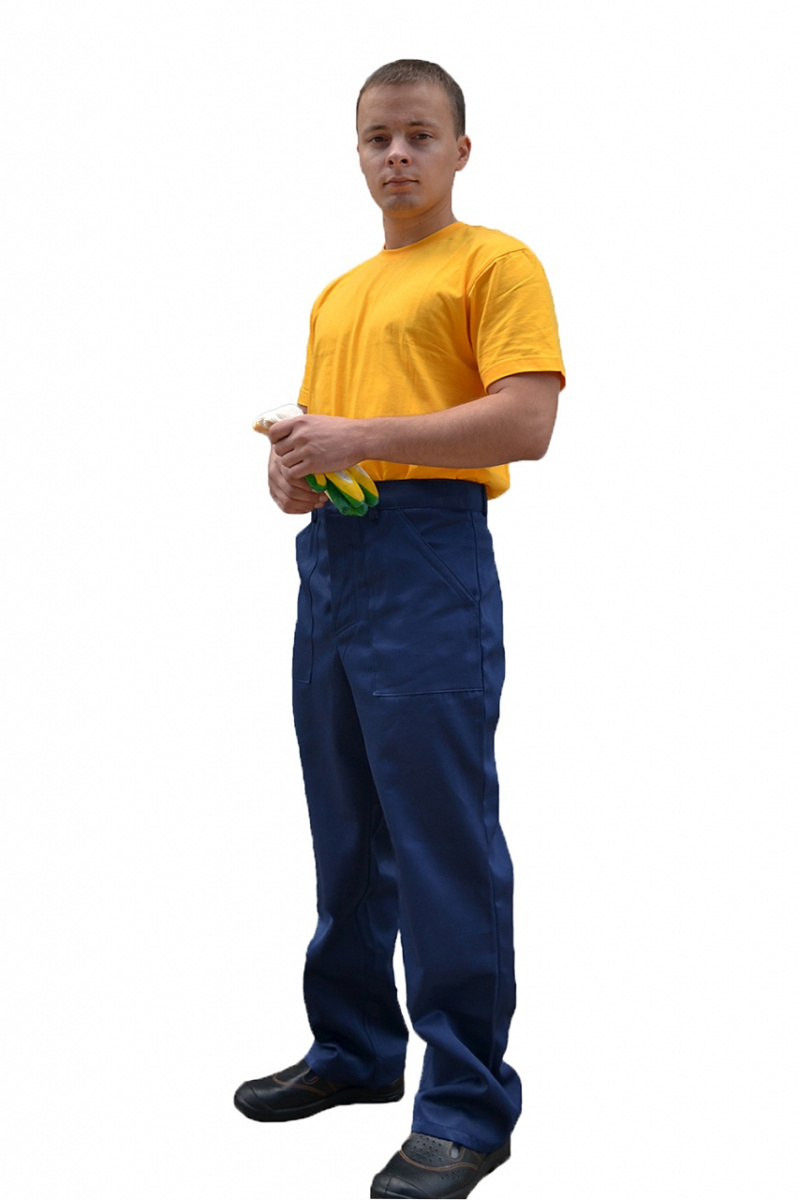 Мужские брюки Брюки Б-1 (ткань смесовая, синий)