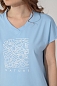 Женская футболка Ида / Голубая