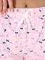 Женский комплект 4860 майка+шорты розовый/бантики