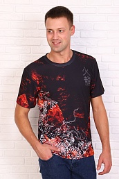 Мужская футболка Огненный дракон